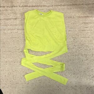Zara Neon Green Knit Top